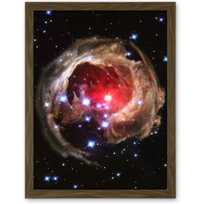 Artery8 Hubble Space Telescope Image Light Echo Illuminates Dust Spiral Around Red Supergiant Star V838 Monocerotis Explosion Artwork Framed Wall Art Print 18X24 Inch Artery8 Hubble Space Telescope Image Light Echo Illuminates Dust Spiral Around Red Supergiant Star V838 Monocerotis Explosion Artwork Framed Wall Art Print 18X24 Inch