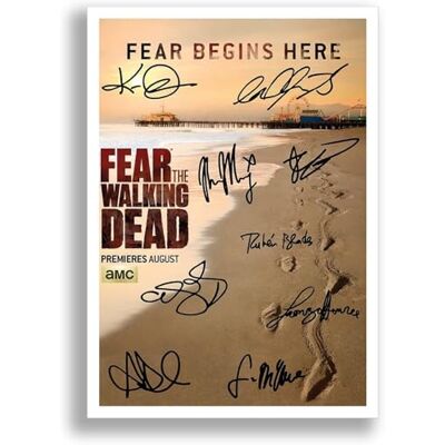 Mounted Gifts Trading Fear The Walking Dead Cast Signed Autograph Signature A4 Poster Photo Print Photograph Artwork Wall Art Picture TV Show Series Season DVD Boxset Gift (Fear A4 Poster Only) Mounted Gifts Trading Fear The Walking Dead Cast Signed Autograph Signature A4 Poster Photo Print Photograph Artwork Wall Art Picture TV Show Series Season DVD Boxset Gift (Fear A4 Poster Only)