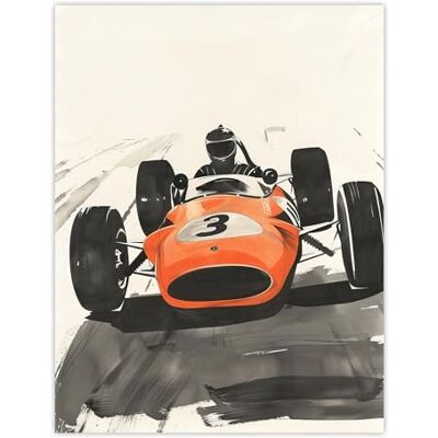 Artery8 Vintage Race Car Driver Racing Sport Watercolour Man Cave Large Wall Art Poster Print Thick Paper 18X24 Inch Artery8 Vintage Race Car Driver Racing Sport Watercolour Man Cave Large Wall Art Poster Print Thick Paper 18X24 Inch