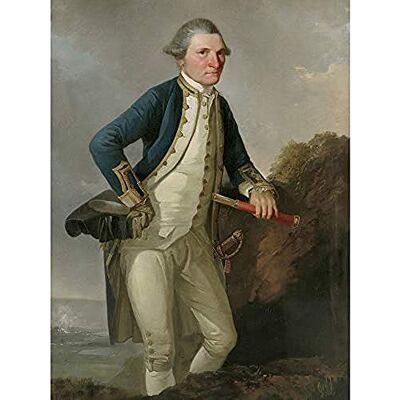 Artery8 Webber Portrait Captain James Cook Art Print Canvas Premium Wall Decor Poster Mural Artery8 Webber Portrait Captain James Cook Art Print Canvas Premium Wall Decor Poster Mural