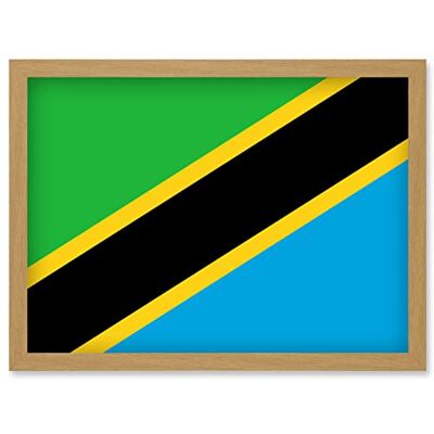 Artery8 - Tanzania Flag - A4 - Framed Wall Art Print Artery8 - Tanzania Flag - A4 - Framed Wall Art Print