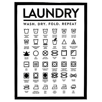 Autohigh Laundry Room Sign Laundry Symbols Guide Framed Canvas Painting Print Wall Plaque Autohigh Laundry Room Sign Laundry Symbols Guide Framed Canvas Painting Print Wall Plaque