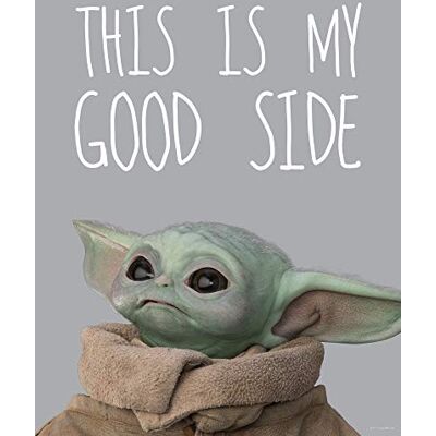 Komar 40 x 50 cm Star Wars Wall Picture Mandalorian The Child Chocolate Side Baby Yoda, Decoration, Poster, Art Print Size Frame WB-SW-003-40 x 50, Colourful Komar 40 x 50 cm Star Wars Wall Picture Mandalorian The Child Chocolate Side Baby Yoda, Decoration, Poster, Art Print Size Frame WB-SW-003-40 x 50, Colourful