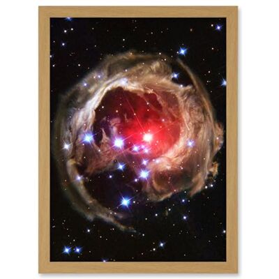Artery8 Hubble Space Telescope Image Light Echo Illuminates Dust Spiral Around Red Supergiant Star V838 Monocerotis Explosion Artwork Framed A3 Wall Art Print Artery8 Hubble Space Telescope Image Light Echo Illuminates Dust Spiral Around Red Supergiant Star V838 Monocerotis Explosion Artwork Framed A3 Wall Art Print