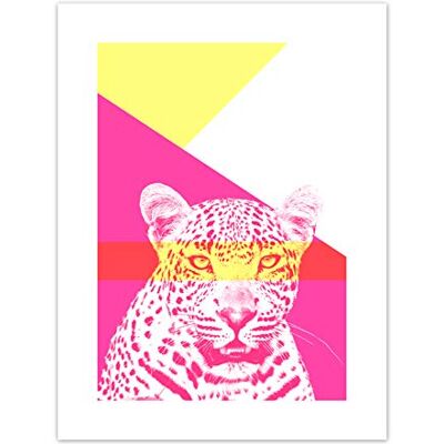 Wee Blue Coo Bold Animals Pink Leopard Art Print Canvas Premium Wall Decor Poster Wee Blue Coo Bold Animals Pink Leopard Art Print Canvas Premium Wall Decor Poster