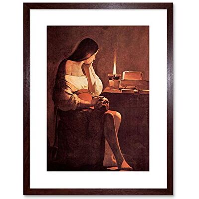 Wee Blue Coo PAINTING LA TOUR MARY MAGDALENE ONE OLD MASTER FRAMED PICTURE ART PRINT F97X8772 Wee Blue Coo PAINTING LA TOUR MARY MAGDALENE ONE OLD MASTER FRAMED PICTURE ART PRINT F97X8772