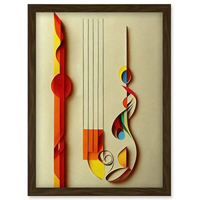 Artery8 - Kandinsky Clefs - Multicolor - A4 - Framed Art Print Artery8 - Kandinsky Clefs - Multicolor - A4 - Framed Art Print