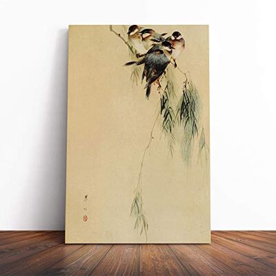 Big Box Art Wall Blue Finches Birds Japanese Oriental Art Canvas Print Gallery Wrapped 30mm Frame Wall Art 20x14 inches Ready to Hang Asian Bird Picture Living Room Bedroom Lounge Office Big Box Art Wall Blue Finches Birds Japanese Oriental Art Canvas Print Gallery Wrapped 30mm Frame Wall Art 20x14 inches Ready to Hang Asian Bird Picture Living Room Bedroom Lounge Office