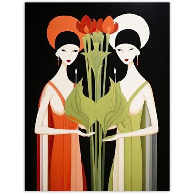 Wee Blue Coo For The Love Of Veggies Nature Provides Two Vegan Ladies Red Green Graphic Design Large Wall Art Poster Print Thick Paper 18X24 Inch Wee Blue Coo For The Love Of Veggies Nature Provides Two Vegan Ladies Red Green Graphic Design Large Wall Art Poster Print Thick Paper 18X24 Inch