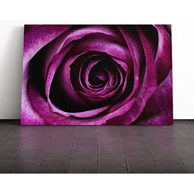 Big Box Art Flower Purple Rose Canvas Wall Art Print 24x16 Inch Big Box Art Flower Purple Rose Canvas Wall Art Print 24x16 Inch