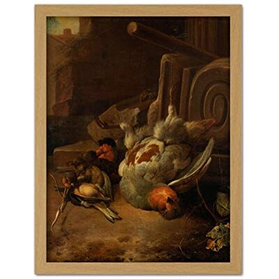 Artery8 D'Hondecoeter Dead Birds Painting Artwork Framed Wall Art Print 18X24 Inch Artery8 D'Hondecoeter Dead Birds Painting Artwork Framed Wall Art Print 18X24 Inch