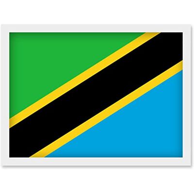 Artery8 - Tanzania National Flag - A4 - Framed - Poster Artery8 - Tanzania National Flag - A4 - Framed - Poster