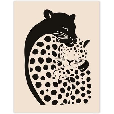 Artery8 Panther and Leopard Abstract Minimalism Animals Living Room Large Wall Art Poster Print Thick Paper 18X24 Inch Artery8 Panther and Leopard Abstract Minimalism Animals Living Room Large Wall Art Poster Print Thick Paper 18X24 Inch