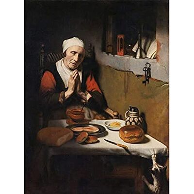 Artery8 Maes Old Woman Saying Grace The Prayer Without End Unframed Wall Art Print Poster Home Decor Premium Artery8 Maes Old Woman Saying Grace The Prayer Without End Unframed Wall Art Print Poster Home Decor Premium