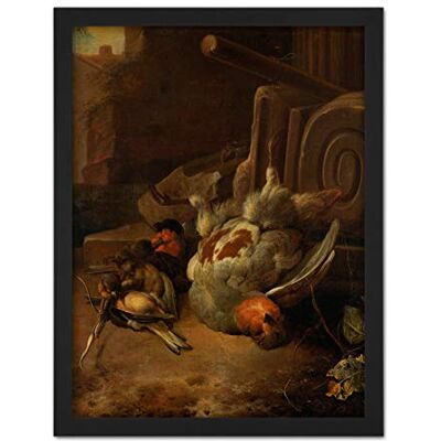 Artery8 D'Hondecoeter Dead Birds Painting Artwork Framed Wall Art Print 18X24 Inch Artery8 D'Hondecoeter Dead Birds Painting Artwork Framed Wall Art Print 18X24 Inch