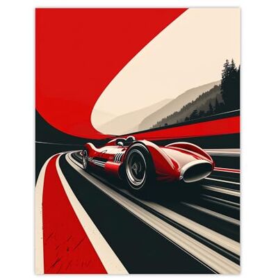 Artery8 Retro Futuristic Race Car Dynamic Sport Track Man Cave Large Wall Art Poster Print Thick Paper 18X24 Inch Artery8 Retro Futuristic Race Car Dynamic Sport Track Man Cave Large Wall Art Poster Print Thick Paper 18X24 Inch