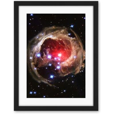 Artery8 Hubble Space Telescope Image Light Echo Illuminates Dust Spiral Around Red Supergiant Star V838 Monocerotis Explosion Artwork Framed Wall Art Print 18X24 Inch Artery8 Hubble Space Telescope Image Light Echo Illuminates Dust Spiral Around Red Supergiant Star V838 Monocerotis Explosion Artwork Framed Wall Art Print 18X24 Inch