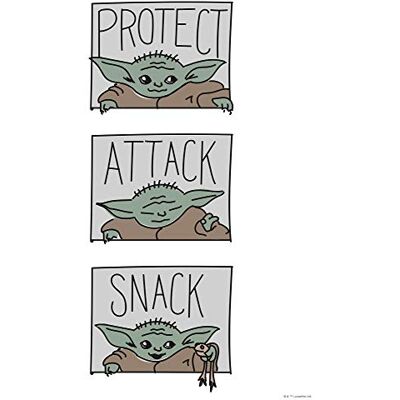 Komar 30 x 40 cm Star Wars Mandalorian The Child Protect Attack Snack Baby Yoda, Decoration, Wall Picture, Poster, Art Print, Size Frame, WB-SW-010-30 x 40, Colourful Komar 30 x 40 cm Star Wars Mandalorian The Child Protect Attack Snack Baby Yoda, Decoration, Wall Picture, Poster, Art Print, Size Frame, WB-SW-010-30 x 40, Colourful