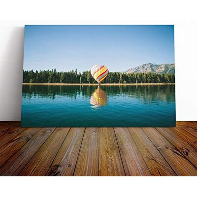 Big Box Art Landscape Hot Air Balloon Over Forest Canvas Print Gallery Wrapped 30mm Frame Wall Art 24x16 inches Ready to Hang Modern Landscape Picture Living Room Bedroom Lounge Office Big Box Art Landscape Hot Air Balloon Over Forest Canvas Print Gallery Wrapped 30mm Frame Wall Art 24x16 inches Ready to Hang Modern Landscape Picture Living Room Bedroom Lounge Office