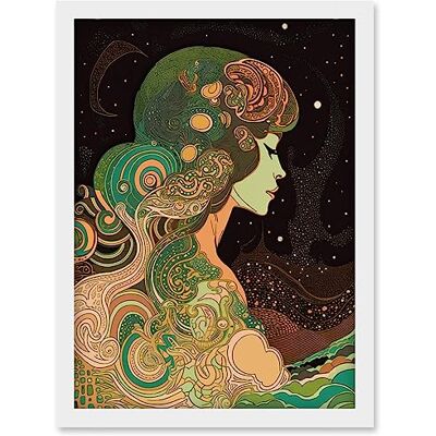 Artery8 - Aurora Borealis - A4 - Framed - Wall Art Artery8 - Aurora Borealis - A4 - Framed - Wall Art