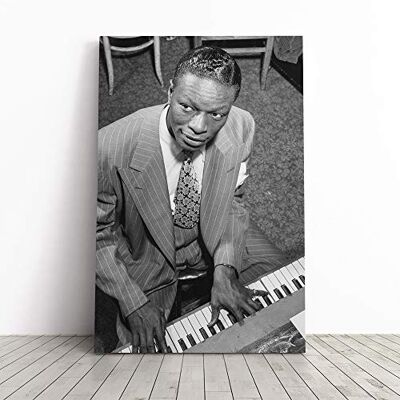 Big Box Art NAT King Cole Canvas Print Gallery Wrapped 30mm Frame Wall Art 24x16 inches Ready to Hang Modern People Picture Living Room Bedroom Lounge Office Big Box Art NAT King Cole Canvas Print Gallery Wrapped 30mm Frame Wall Art 24x16 inches Ready to Hang Modern People Picture Living Room Bedroom Lounge Office