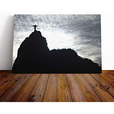 Big Box Art Canvas Print Wall Art Christ The Redeemer Rio de Janeiro Brazil Mounted & Stretched Box Frame Picture Home Decor for Kitchen, Living Room, Bedroom, Hallway, Multi-Colour, 20x14 Inch Big Box Art Canvas Print Wall Art Christ The Redeemer Rio de Janeiro Brazil Mounted & Stretched Box Frame Picture Home Decor for Kitchen, Living Room, Bedroom, Hallway, Multi-Colour, 20x14 Inch