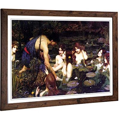 Big Box Art John William Waterhouse Hylas and The Nymphs Framed Wall Art Print Big Box Art John William Waterhouse Hylas and The Nymphs Framed Wall Art Print