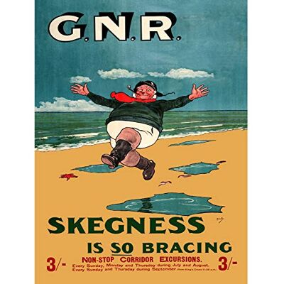 Fine Art Prints GNR Rail Skegness Vintage Advert Large Wall Art Print Canvas Premium Poster Fine Art Prints GNR Rail Skegness Vintage Advert Large Wall Art Print Canvas Premium Poster