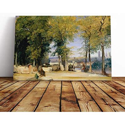 Big Box Art Richard Bonington View Near Rouen Canvas Print Gallery Wrapped 30mm Frame Wall Art 30x20 inches Ready to Hang Modern Picture Living Room Bedroom Lounge Office Big Box Art Richard Bonington View Near Rouen Canvas Print Gallery Wrapped 30mm Frame Wall Art 30x20 inches Ready to Hang Modern Picture Living Room Bedroom Lounge Office