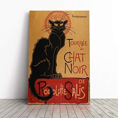 Big Box Art Theophile Steinlen Chat Noir Cat Canvas Wall Art Print 20x14 Inch Big Box Art Theophile Steinlen Chat Noir Cat Canvas Wall Art Print 20x14 Inch