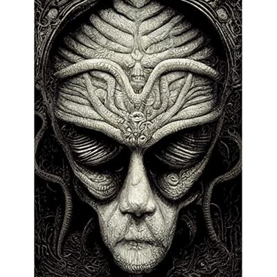 Doppelganger33 LTD Alien Grays Monochrome Gothic Horror Large Wall Art Poster Print Thick Paper 18X24 Inch Doppelganger33 LTD Alien Grays Monochrome Gothic Horror Large Wall Art Poster Print Thick Paper 18X24 Inch