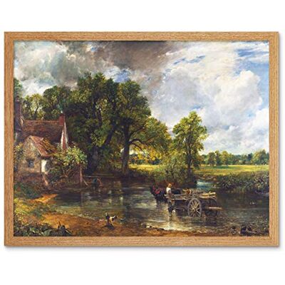 Fine Art Prints Constable The Hay Wain Landscape Painting Art Print Framed Poster Wall Decor 12x16 inch Fine Art Prints Constable The Hay Wain Landscape Painting Art Print Framed Poster Wall Decor 12x16 inch