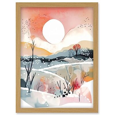 Artery8 - Sunset in Winter Landscape - A4 Artery8 - Sunset in Winter Landscape - A4