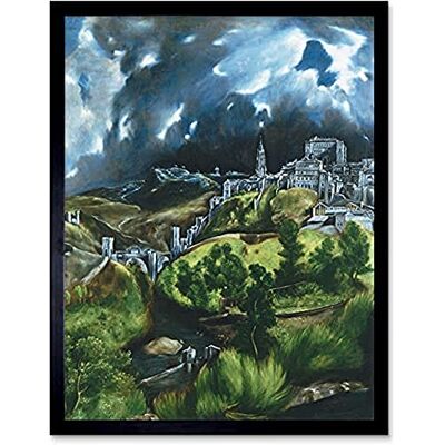 Fine Art Prints El Greco View Of Toledo Spain Expressive Painting Unframed Wall Art Print Poster Home Decor Premium Fine Art Prints El Greco View Of Toledo Spain Expressive Painting Unframed Wall Art Print Poster Home Decor Premium