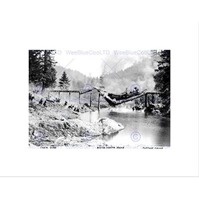 Wee Blue Coo VINTAGE TRAIN SCENE BUSTER KEATON MOVIE COTTAGE GROVE FRAMED ART PRINT B12X3544 Wee Blue Coo VINTAGE TRAIN SCENE BUSTER KEATON MOVIE COTTAGE GROVE FRAMED ART PRINT B12X3544