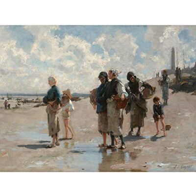 Fine Art Prints John Singer Sargent Fishing For Oysters At Cancale Large Wall Art Print Canvas Premium Poster Mural Fine Art Prints John Singer Sargent Fishing For Oysters At Cancale Large Wall Art Print Canvas Premium Poster Mural