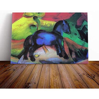 Big Box Art Franz Marc Blue Horse Vol.2 Canvas Print Gallery Wrapped 30mm Frame Wall Art 24x16 inches Ready to Hang Modern Animals Picture Living Room Bedroom Lounge Office Big Box Art Franz Marc Blue Horse Vol.2 Canvas Print Gallery Wrapped 30mm Frame Wall Art 24x16 inches Ready to Hang Modern Animals Picture Living Room Bedroom Lounge Office
