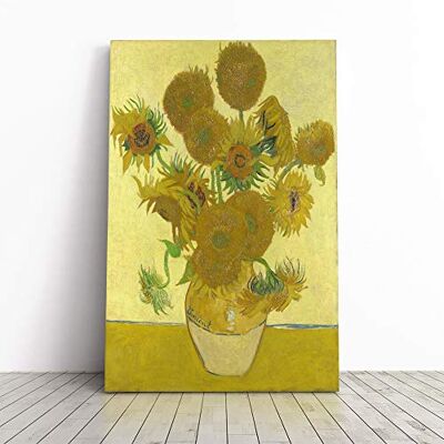 Big Box Art Vincent Van Gogh Sunflowers Canvas Print Gallery Wrapped 30mm Frame Wall Art 24x16 inches Ready to Hang Modern Floral Picture Living Room Bedroom Lounge Office Big Box Art Vincent Van Gogh Sunflowers Canvas Print Gallery Wrapped 30mm Frame Wall Art 24x16 inches Ready to Hang Modern Floral Picture Living Room Bedroom Lounge Office