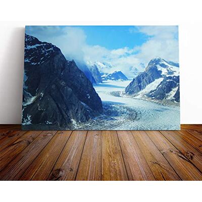 Big Box Art Landscape Mt Denali Mckinley Mountain (3) Canvas Print Gallery Wrapped 30mm Frame Wall Art 24x16 inches Ready to Hang Modern Landscape Picture Living Room Bedroom Lounge Office Big Box Art Landscape Mt Denali Mckinley Mountain (3) Canvas Print Gallery Wrapped 30mm Frame Wall Art 24x16 inches Ready to Hang Modern Landscape Picture Living Room Bedroom Lounge Office