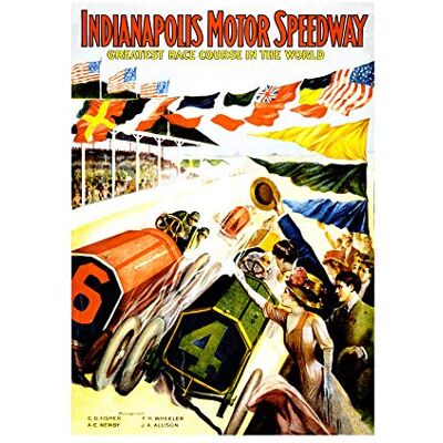 Wee Blue Coo Sport Race Indianapolis Motor Speedway Indy 500 Art Wood Frame Picture Wall Art Print Wee Blue Coo Sport Race Indianapolis Motor Speedway Indy 500 Art Wood Frame Picture Wall Art Print