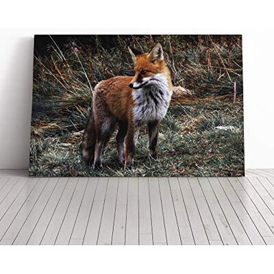 Big Box Art Red Fox (4) Canvas Print Gallery Wrapped 30mm Frame Wall Art 30x20 inches Ready to Hang Modern Animals Picture Living Room Bedroom Lounge Office Big Box Art Red Fox (4) Canvas Print Gallery Wrapped 30mm Frame Wall Art 30x20 inches Ready to Hang Modern Animals Picture Living Room Bedroom Lounge Office