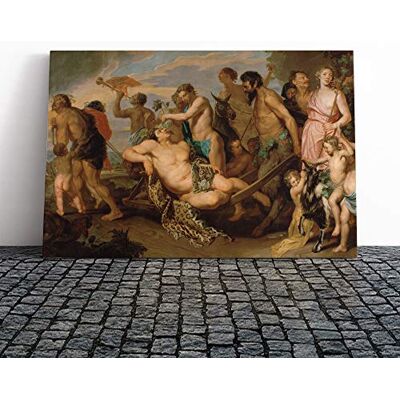 Big Box Art Canvas Print Wall Art Peter Paul Rubens The Triumph of Bacchus Mounted & Stretched Box Frame Picture Home Decor for Kitchen, Living Room, Bedroom, Hallway, Multi-Colour, 20x14 Inch Big Box Art Canvas Print Wall Art Peter Paul Rubens The Triumph of Bacchus Mounted & Stretched Box Frame Picture Home Decor for Kitchen, Living Room, Bedroom, Hallway, Multi-Colour, 20x14 Inch
