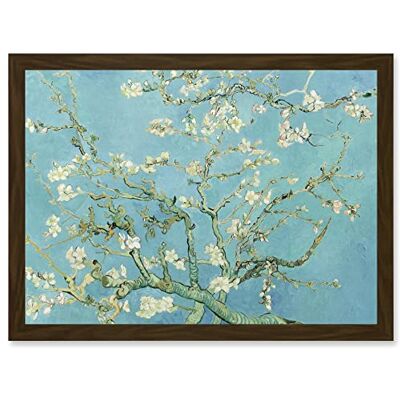 Artery8 - Almond Blossom - Brown - A4 - Wall Art Print Artery8 - Almond Blossom - Brown - A4 - Wall Art Print