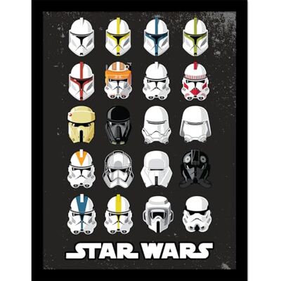 Star Wars - Trooper Helmets Picture 16x12 - Size 16x12 - Official Licensed - Wall sticker Star Wars - Trooper Helmets Picture 16x12 - Size 16x12 - Official Licensed - Wall sticker