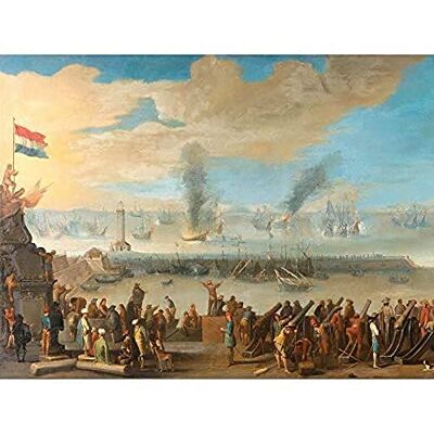 Artery8 Battle Near Livorno Anglo Dutch War Painting Art Print Canvas Premium Wall Decor Poster Mural Artery8 Battle Near Livorno Anglo Dutch War Painting Art Print Canvas Premium Wall Decor Poster Mural