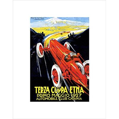 Wee Blue Coo Exhibition Sport Motor Racing Catania Italy Etna Vintage Wall Art Print Wee Blue Coo Exhibition Sport Motor Racing Catania Italy Etna Vintage Wall Art Print