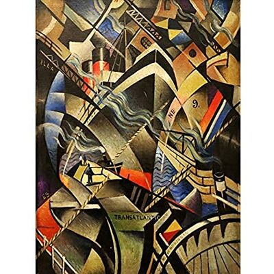 Fine Art Prints Nevinson The Arrival Abstract Futurist Painting Art Print Canvas Premium Wall Decor Poster Mural Fine Art Prints Nevinson The Arrival Abstract Futurist Painting Art Print Canvas Premium Wall Decor Poster Mural