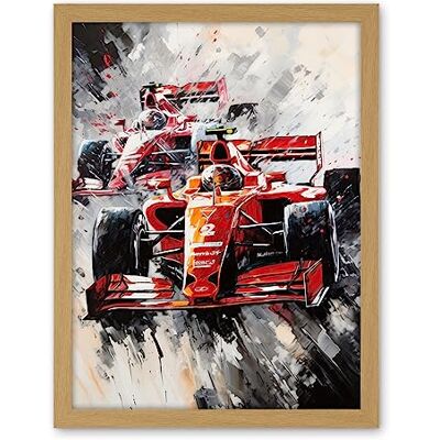 Artery8 Grand Prix Track Circuit Cars Racing Paint Splat Artwork Framed Wall Art Print 18X24 Inch Artery8 Grand Prix Track Circuit Cars Racing Paint Splat Artwork Framed Wall Art Print 18X24 Inch