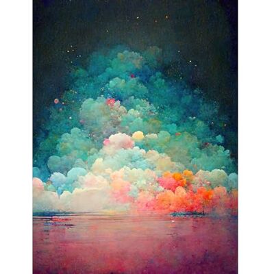 Doppelganger33 LTD Beach Sunset in Bubble Clouds Dreamy Surreal Abstract Large Wall Art Poster Print Thick Paper 18X24 inch Doppelganger33 LTD Beach Sunset in Bubble Clouds Dreamy Surreal Abstract Large Wall Art Poster Print Thick Paper 18X24 inch