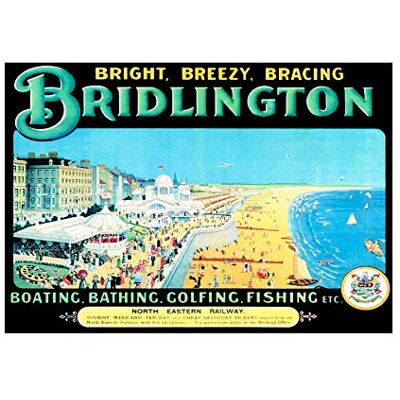 Wee Blue Coo Travel Tourism Bridlington UK Beach Sea Summer Sport Golf Wall Art Print Wee Blue Coo Travel Tourism Bridlington UK Beach Sea Summer Sport Golf Wall Art Print